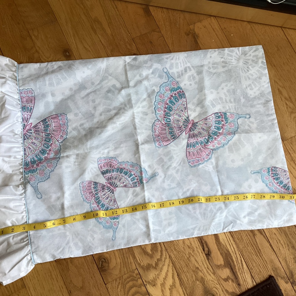🦋 Westpoint Pepperell Butterfly  VINTAGE DEADSTOCK PILLOW🦋CASE  EVC